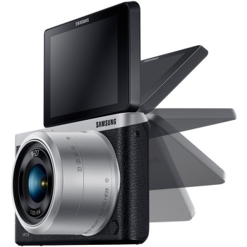 SAMSUNG三星 NX mini 微型单电套机 微单相机 黑色(9mm-27mm/WIFI无线/NFC传输)
