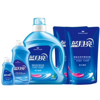 蓝月亮 机洗绝配套餐C:1瓶500克预涂装+1瓶2kg亮白机洗洗衣液+2袋1kg亮白洗衣液补充装+1瓶80g旅行装