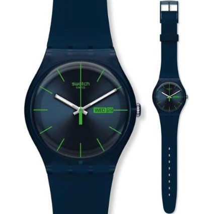 Swatch斯沃琪 原创系列石英中性腕表 邃蓝智族 SUON700