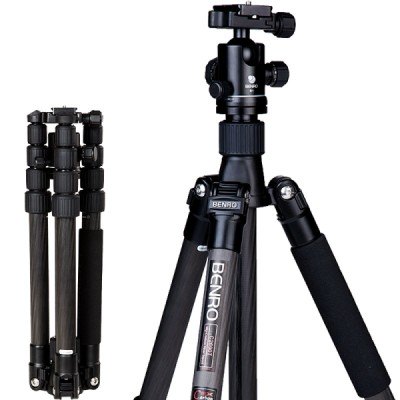 Benro百诺 C1690TB0 碳纤维 反折单反相机三脚架云台套装