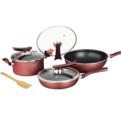 炊大皇 CKNS3-7溢彩煎炒汤七件套锅 电磁炉通用