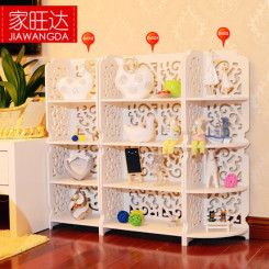 家旺达 转角架置物架 组装浴室卫生间防水落地墙角架收纳架三角宜家