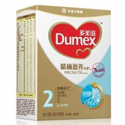 Dumex多美滋 精确盈养心护较大婴儿配方奶粉2段 400g*2盒