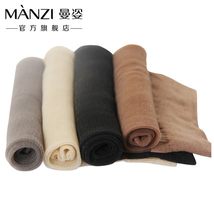 曼姿 10双超薄隐形脚尖透明女袜子 夏薄款纯色防勾丝短筒丝袜
