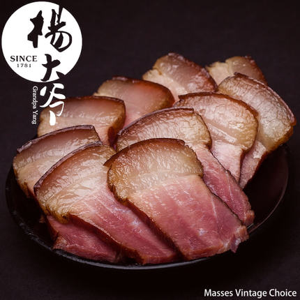 杨大爷 招牌腊肉500g后腿肉 四川特产农家自制烟熏腊味培根咸肉