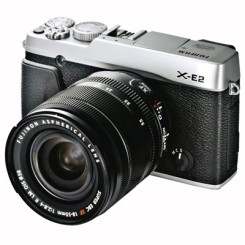FUJIFILM富士 X-E2 旁轴单电套机 XF18-55mm 微型单电相机 银色 (送32G卡)
