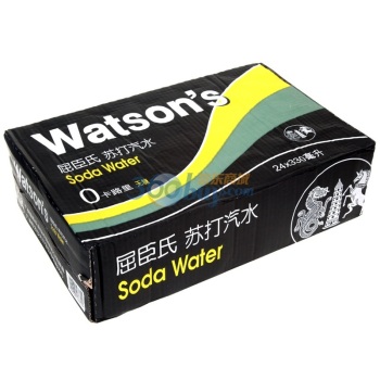 Watsons屈臣氏 苏打汽水 整箱装 330mlx24瓶