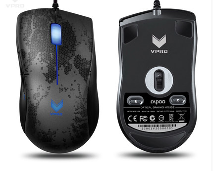 Rapoo雷柏 v200背光游戏鼠标 CF LOL笔记本电脑USB电竞编程加重有线鼠标