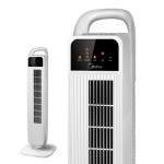 Midea美的 FZ10-15BRW塔扇电风扇 遥控静音落地无叶电扇