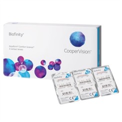 库博 Biofinity佰视明硅水凝胶隐形眼镜 月抛3片装