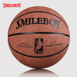 SMILEBOY斯迈柏 超纤翻毛真牛皮质感水泥地耐磨防滑篮球