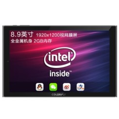 Colorful七彩虹 i898A 8.9英寸平板电脑(Intel 3735F/1920x1200视网膜屏/2G/16G/金属机身)前黑后灰