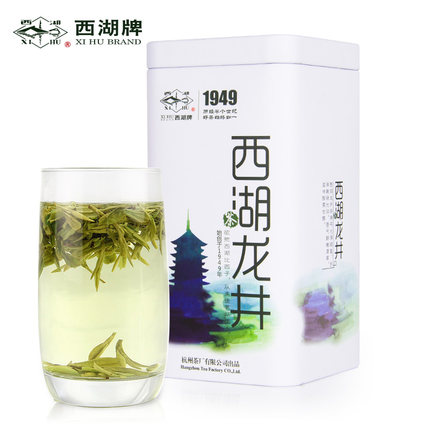 西湖牌 明前特级西湖龙井茶叶时尚罐装 绿茶春茶 2015新茶