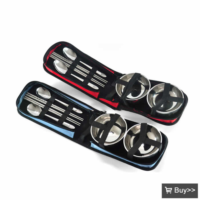 便携餐具双人碗筷套装