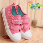 海绵宝宝 魔术贴儿童低帮帆布鞋女童鞋