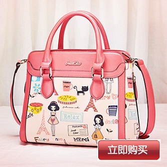 甜美淑女印花少女包包