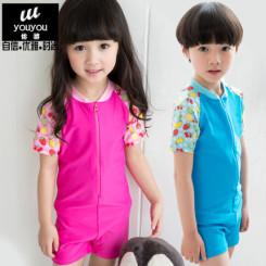 佑游 儿童泳衣泳裤男女童连体宝宝防晒速干泳装大小童温泉游泳衣