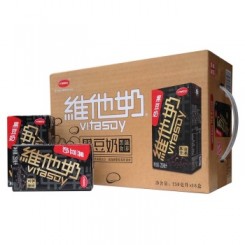 维他奶 黑豆奶植物蛋白饮品250ml*16盒 整箱