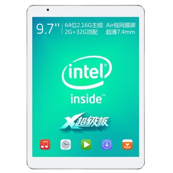 Teclast台电 X98 Air Ⅱ 9.7英寸平板电脑 (Intel 3736F 2.16G主频/Air屏/2G/32GB/支持WIN8)前白后灰