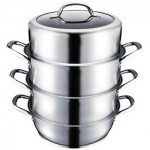 ASD爱仕达 不锈钢复底三层蒸锅QL1526S