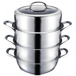 ASD爱仕达 不锈钢复底三层蒸锅QL1526S