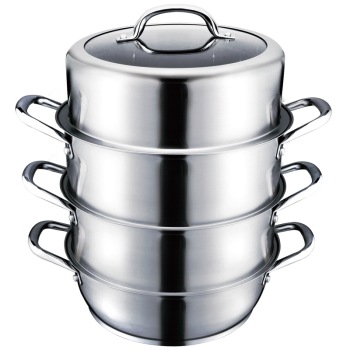 ASD爱仕达 不锈钢复底三层蒸锅QL1526S