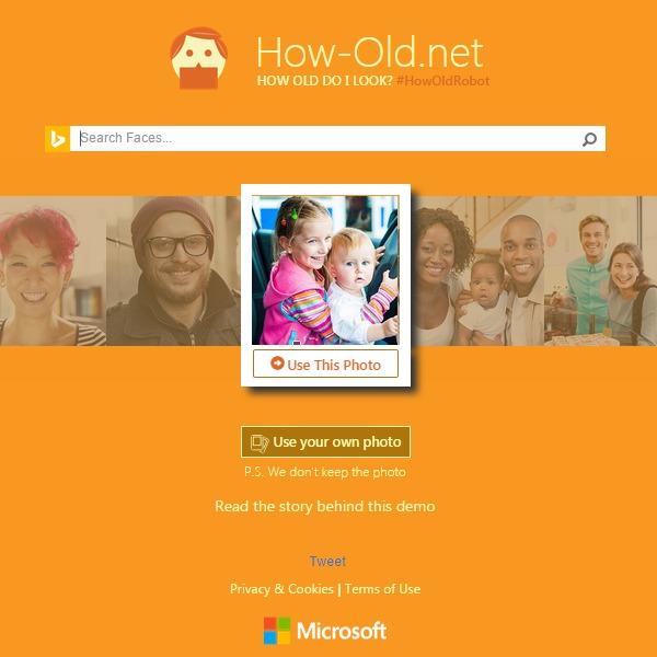 微软how-old.net网站