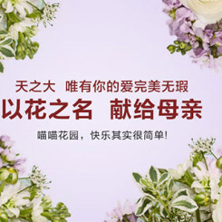 天猫鲜花 天之大 唯有你的爱无瑕 以花之名 献给母亲 喵喵花园 快乐其实很简单