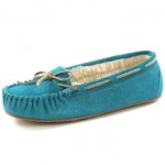 Minnetonka迷你唐卡 新款女士真皮保暖毛衬里休闲平底鞋*2双 多色可选