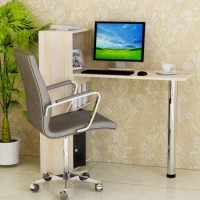 双箭 雅思一体式电脑书桌 组合书桌电脑桌学习桌 白苹果 SJ-8062