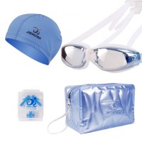 捷虎 男女情侣款眼镜+泳帽+游泳包+耳塞鼻夹游泳装备套装
