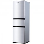 Homa奥马 BCD-203DBK 203升 一级能效 软冷冻 三门冰箱(浅密拉丝银)