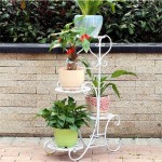 欧必翼 欧式铁艺多层花架 室内花盆架 客厅落地花架子 3色可选