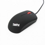 Lenovo联想 0B47153有线鼠标 蓝光ThinkPad笔记本IBM小黑大红点鼠标