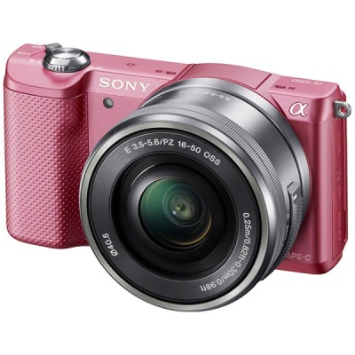 SONY索尼 ILCE-5000L/α5000 微单单镜套机 粉色
