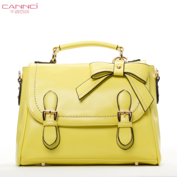 CANNCI千姿百袋 2015新款女包 夏糖果色蝴蝶结单肩包斜挎包 L31169-2