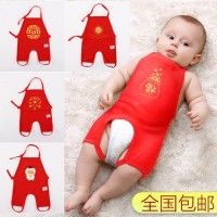 无敌米奇 婴儿肚兜新生儿宝宝肚兜纯棉春秋冬夏季男女薄款连腿连脚