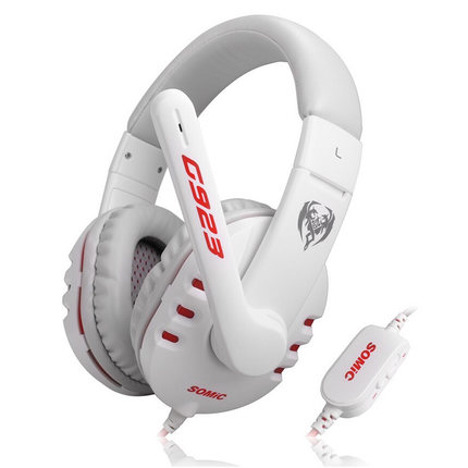 Somic硕美科 G923 电脑游戏监听耳机 头戴式语音耳麦 带麦 2色可选