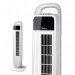 Midea美的 FZ10-15BW  无叶静音塔扇 家用电风扇 落地扇