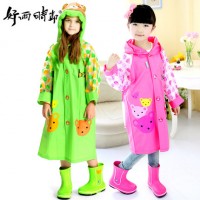 好雨时节 高档儿童雨衣 学生书包位卡通雨衣 儿童雨披 12款可选