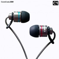 CoreCool酷睿 c1 HIFI发烧级入耳式耳机 有线重低音耳塞