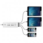 Orico奥睿科 IPC-2A4U 抗浪涌充电USB插座 防雷插排 插线板 接线板排