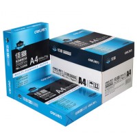 Deli得力 A4纸打印复印纸70g单包100张办公用品a4打印白纸整箱批发