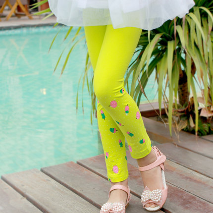 暖春童话 童装2015新款女童打底裤春秋中大童宝宝长裤子纯棉薄