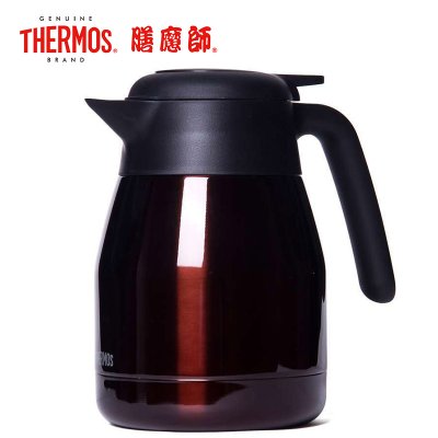 THERMOS膳魔师 THS-1000(CBW)精品时尚不锈钢真空大容量家用保温壶1L