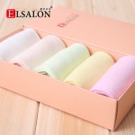 爱尔莎伦 秋冬季日系糖果色可爱女士纯色中筒袜5双装 棉袜 袜子 运动袜