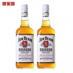 天猫双11预售:Jim Beam占边波本 威士忌酒洋酒双支组合装750ml*2