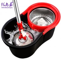 优尚嘉 双驱动手压拖把 桶旋转拖把 木地板拖把 布桶地拖 多款可选