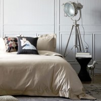 DAPU大朴 纯棉600根80支纯色四件套 浅驼 1.8米床