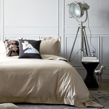 DAPU大朴 纯棉600根80支纯色四件套 浅驼 1.8米床